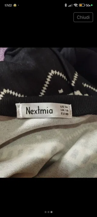 Maglia spalle scoperte con fantasia