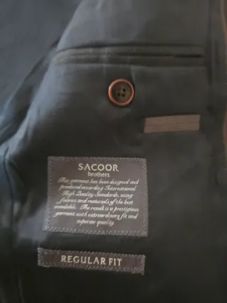 Fato Sacoor Brothers Tamanho 42 Cinza