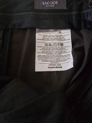 Fato Sacoor Brothers Tamanho 42 Cinza