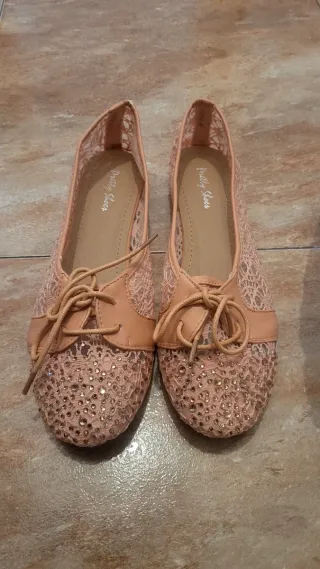 Manoletinas carne con pedrería