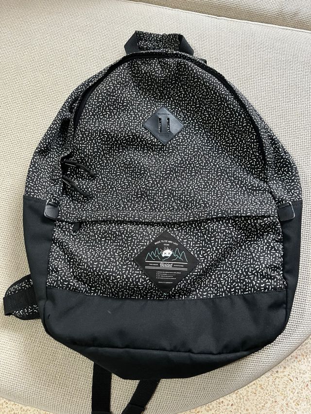 Mochila Herschel Negra Estampada