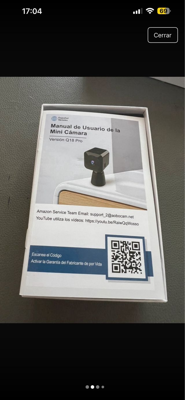 Cámara espía de vigilancia