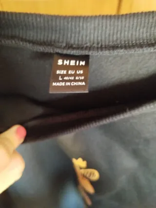 Vestido Sudadera Negro Talla L nuevo