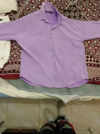 Chaqueta Zara Morada Oversize