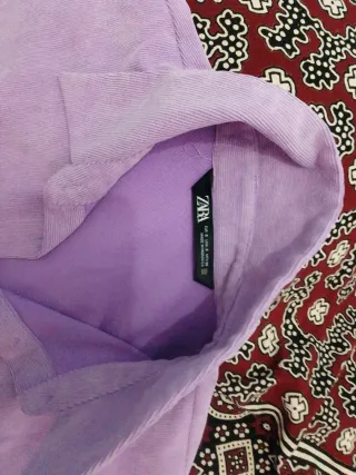 Chaqueta Zara Morada Oversize