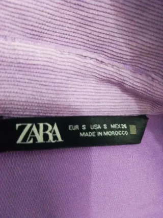 Chaqueta Zara Morada Oversize