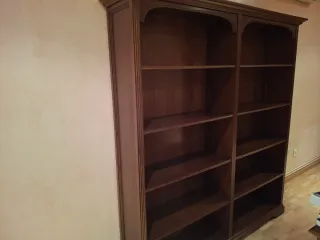 Escritorio y sillas estilo inglés+ librería