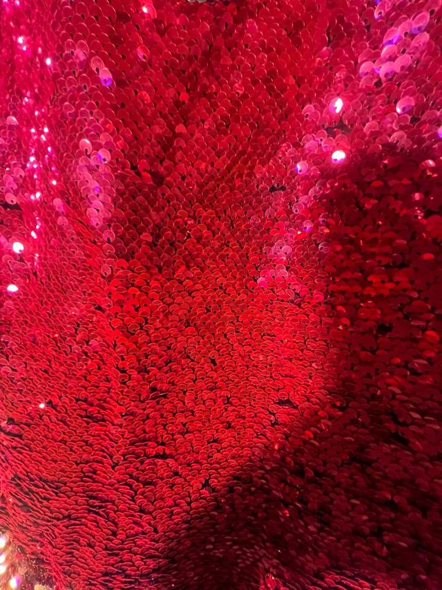 Vestido lentejuelas rosa y dorado