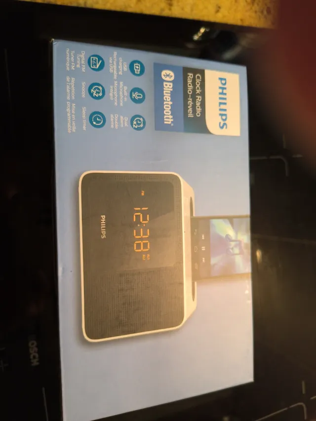 Radio despertador Philips Bluetooth USB