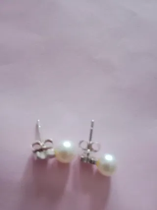 Pendientes Tous Plata Perla