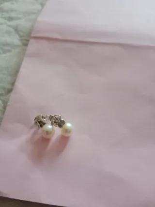 Pendientes Tous Plata Perla