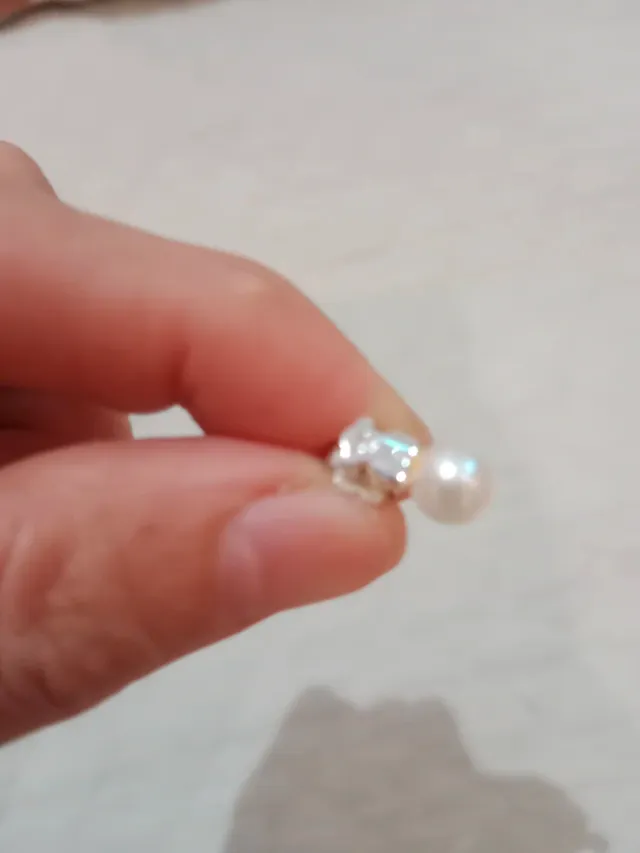 Pendientes Tous Plata Perla