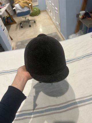 Casco de equitación negro