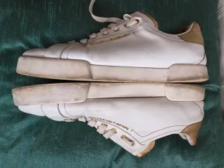 Zapatillas Dolce & Gabbana Blancas y Doradas