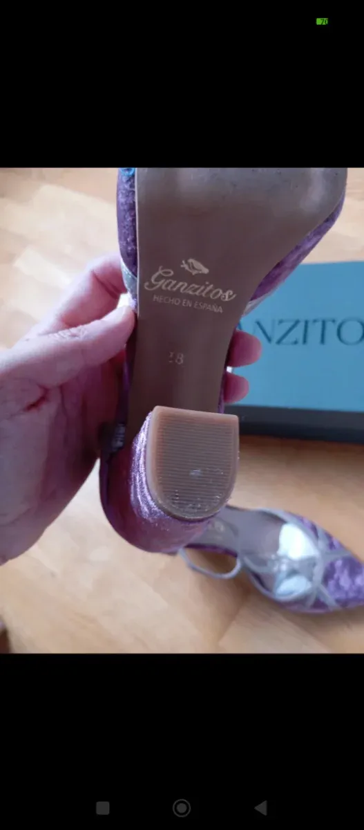 Zapatos Fiesta Ganzitos Mujer Rosa y Plata