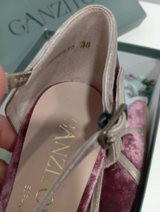 Zapatos Fiesta Ganzitos Mujer Rosa y Plata