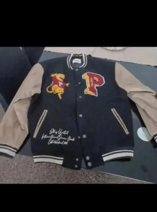 Chaqueta Pull&Bear Negra y Beige