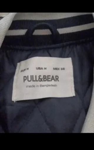 Chaqueta Pull&Bear Negra y Beige
