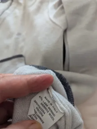 Pullover 9.2 by Carlo Chionna Uomo Grigio Bianco