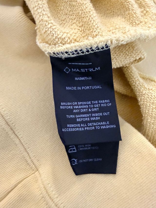 Sudadera MA.STRUM amarilla