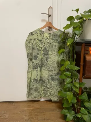 Túnica Grizas Seda XL Nueva