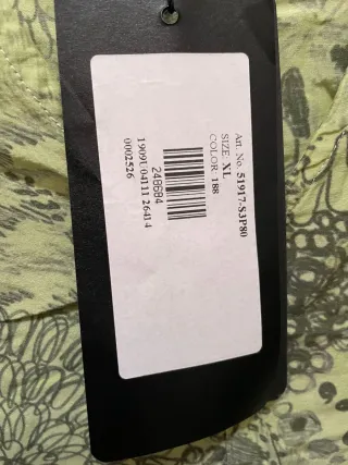 Túnica Grizas Seda XL Nueva