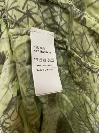 Túnica Grizas Seda XL Nueva