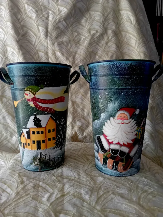 Decoración Navidad Metal Cubo