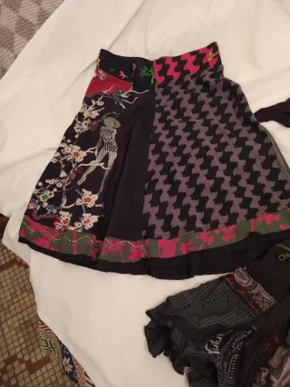 Vestido y Falda Desigual Multicolor