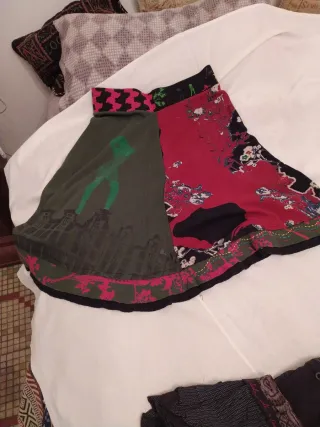 Vestido y Falda Desigual Multicolor