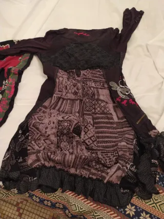 Vestido y Falda Desigual Multicolor