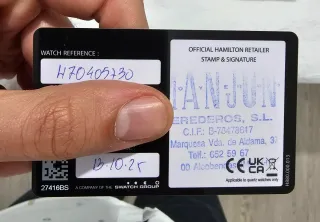 Reloj Hamilton Khaki Murph Automático 38mm