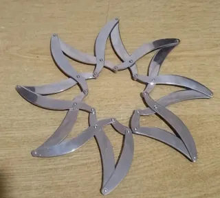 Sottopentola acciaio pieghevole