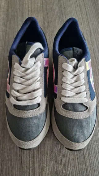 Zapatillas Duuo azul y gris