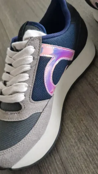 Zapatillas Duuo azul y gris