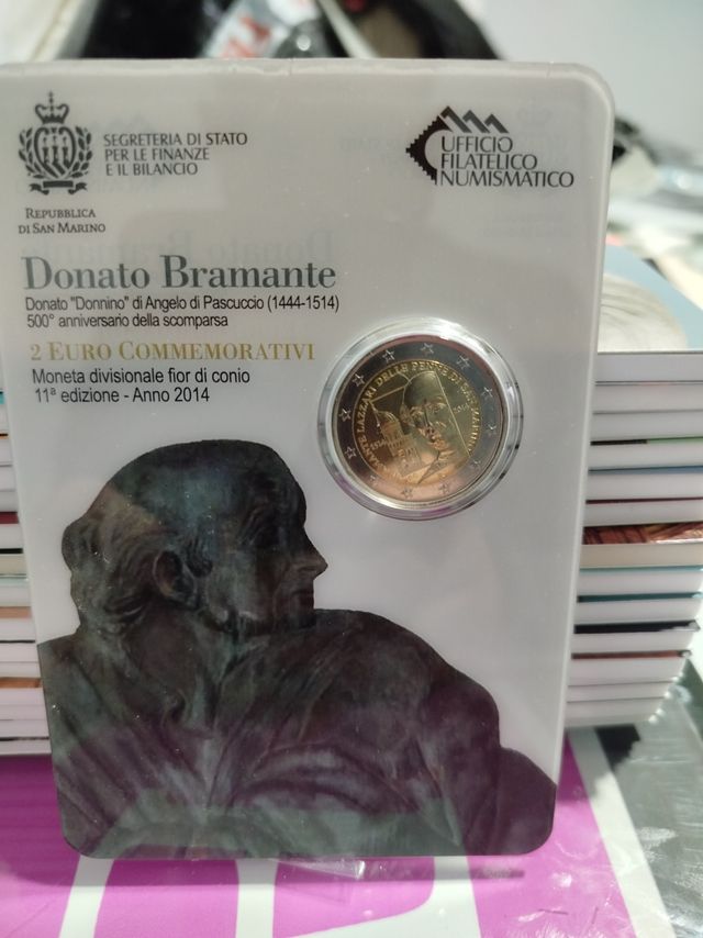 Moneda 2€ Conmemorativa San Marino 2014 Bramante
