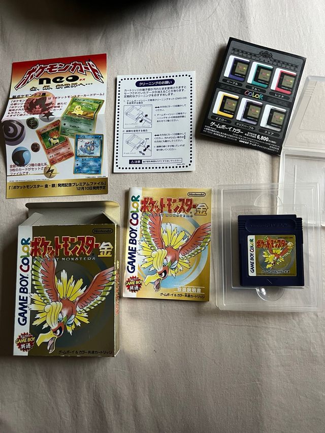 Pokemon Oro Japonés Game Boy Color