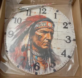 Relógio de Parede Indígena Americano