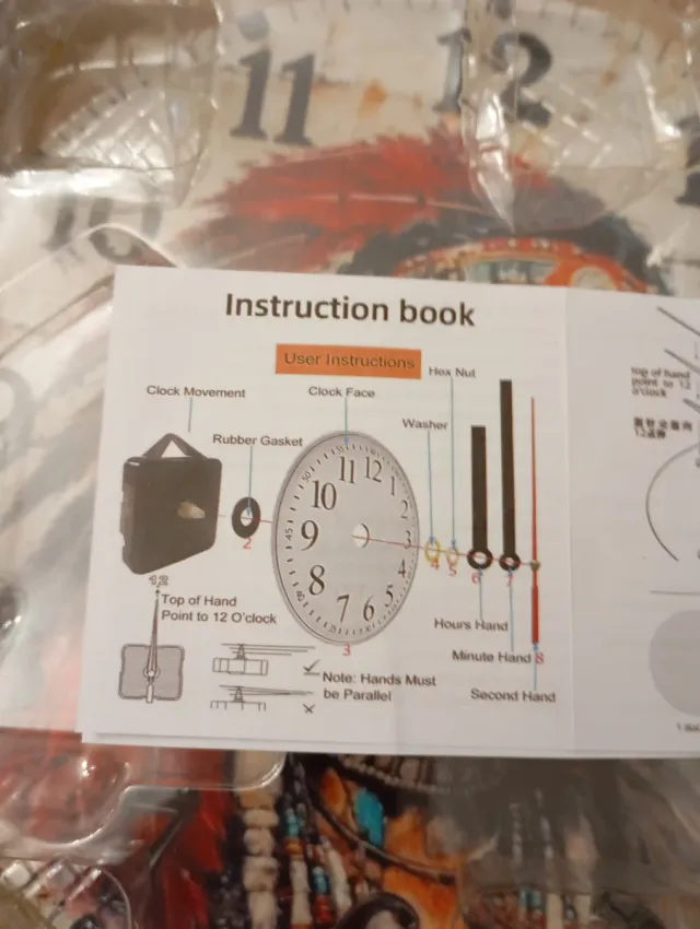 Relógio de Parede Indígena Americano