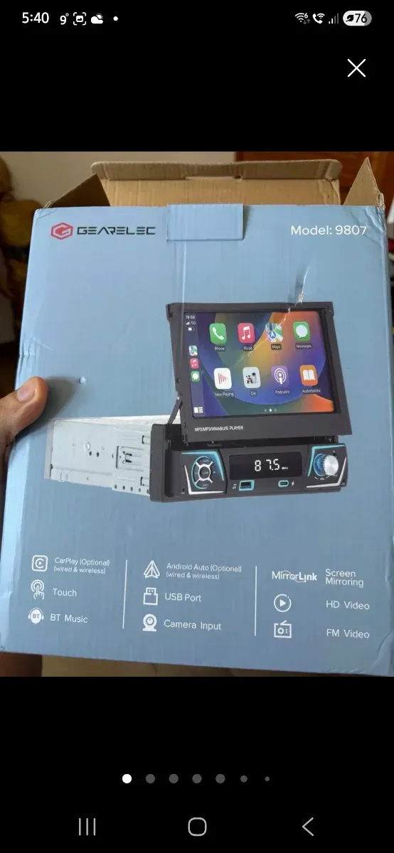 Radio Coche Pantalla CarPlay Android Auto