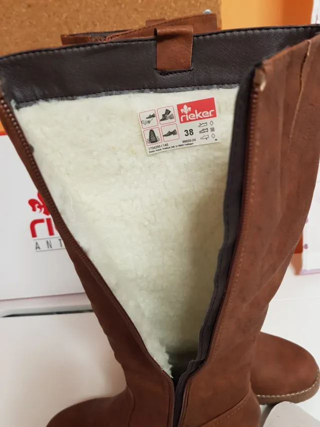 Botas altas Rieker marrones talla 38