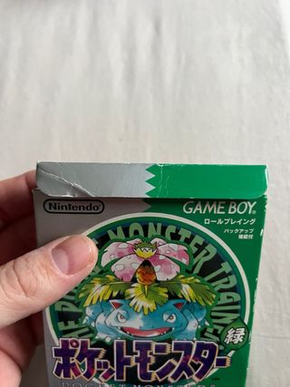 Pokemon Verde Japonés Game Boy RPG