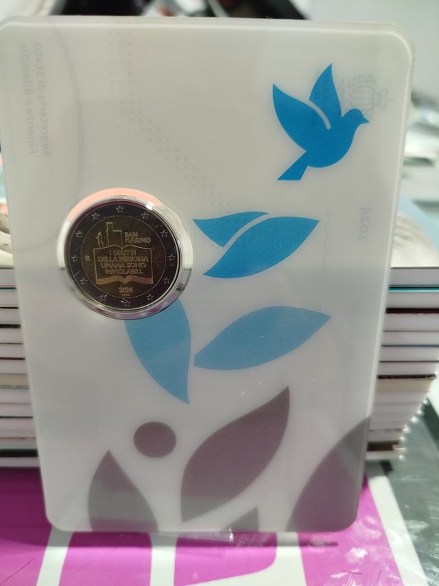 Moneda San Marino 2€ Derechos Humanos 2016