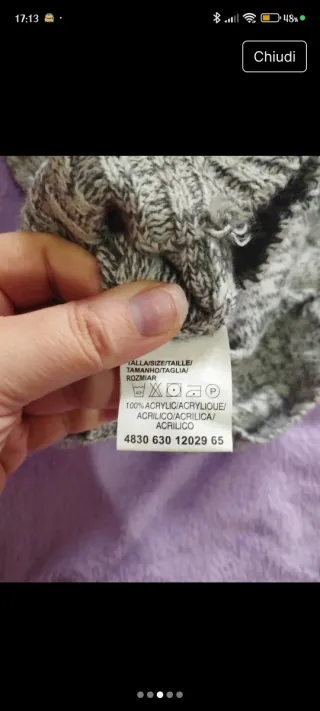 Maglioncino donna grigio melange