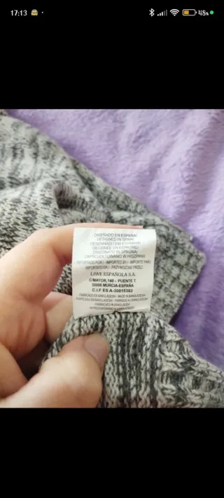 Maglioncino donna grigio melange