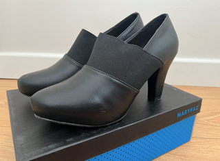 botines negros con tacon marypaz