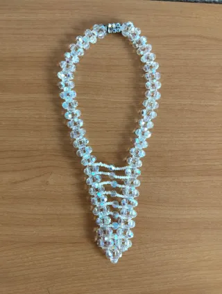 Collar Vintage Cristales Irisados