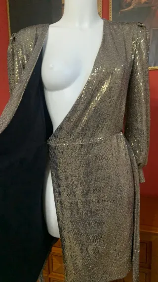 Vestito elegante ECO oro/argento TG S