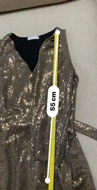 Vestito elegante ECO oro/argento TG S