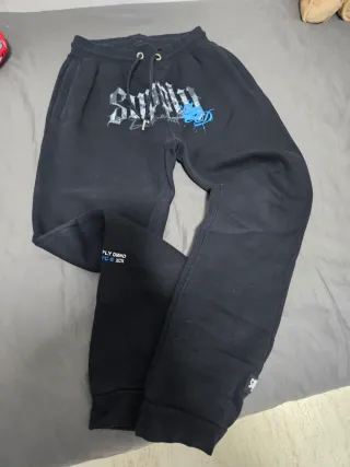 Conjunto Sudadera y Pantalón Supply Negro/Azul